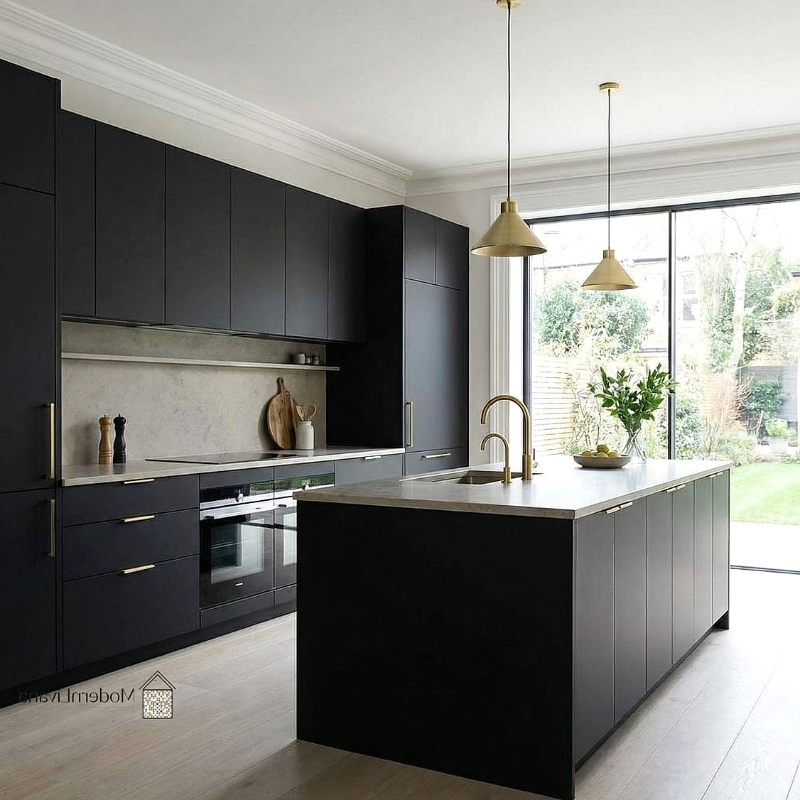 Matte Black Cabinets Instead of Glossy