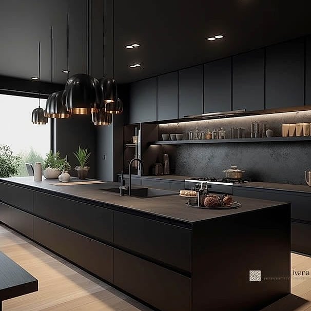 22 Modern Kitchen Ideas Worth Bookmarking Before You Renovate 5 Matte Black Fixtures