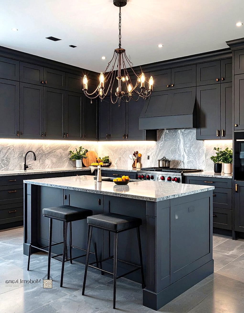 Matte Gray Cabinets for a Soft, Modern Look