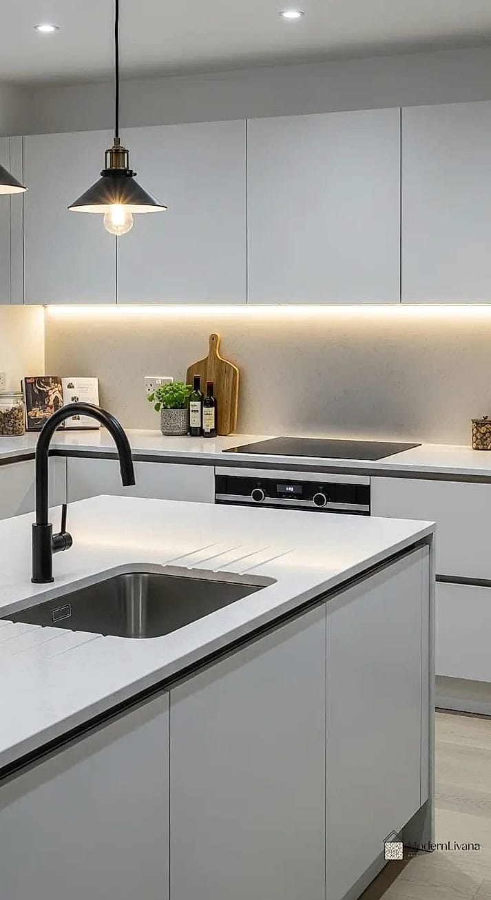 Matte White Cabinets