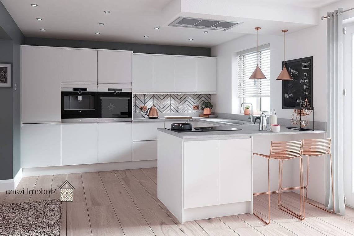 Matte White Cabinets
