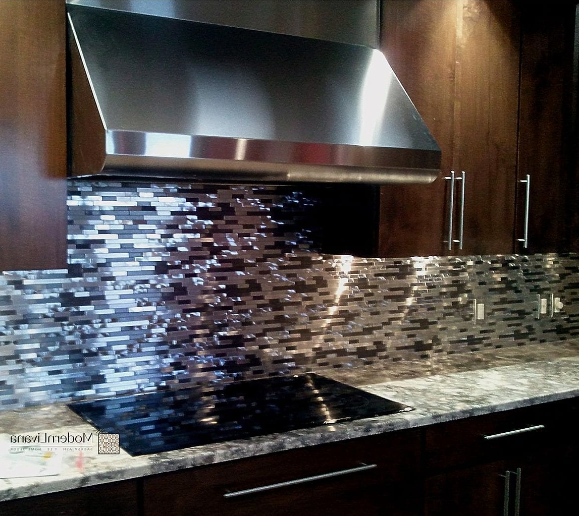 27 Metal Kitchen Ideas to Inspire Your Next Renovation 7 Metal Backsplash Tiles