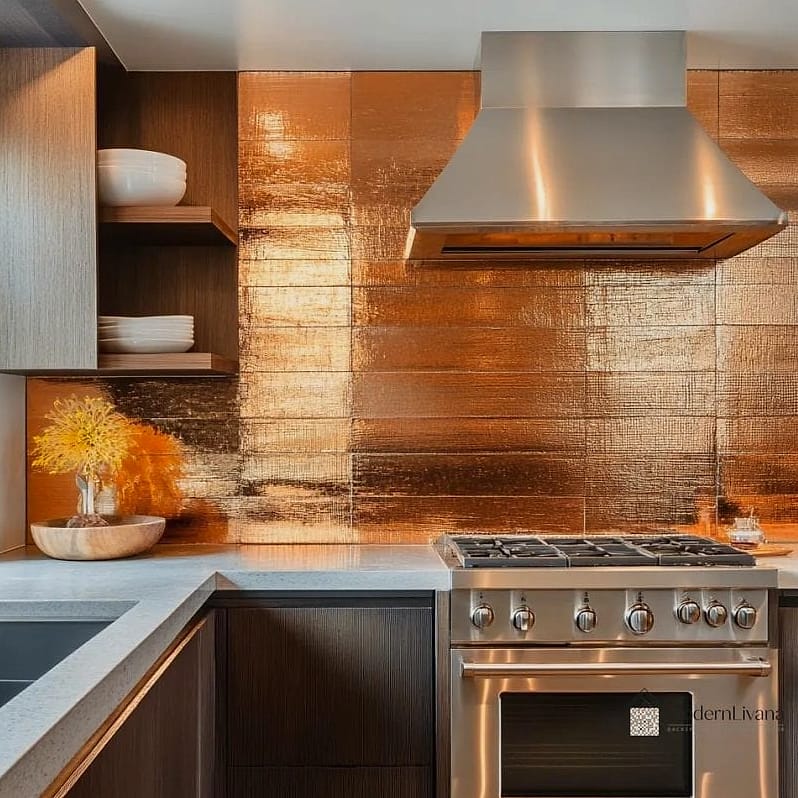 Metallic Tile Accents