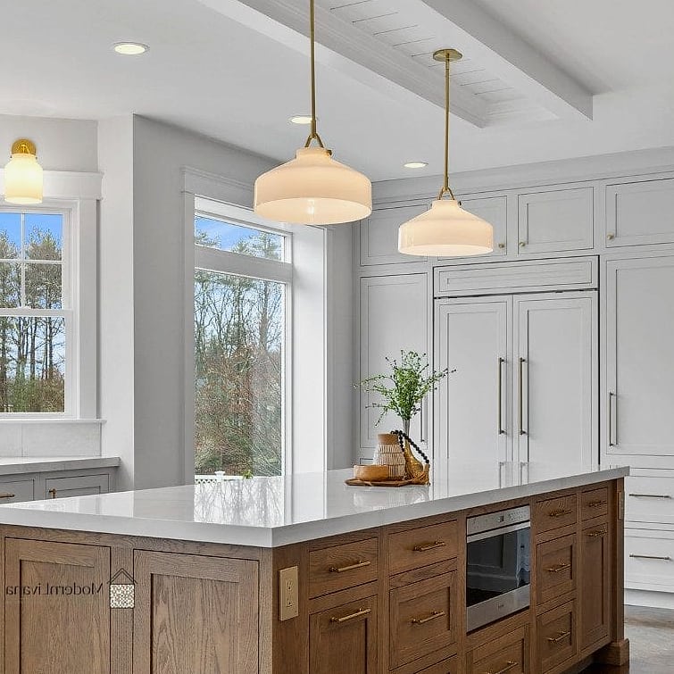 23 Pendant Lights for Kitchen Ideas That Will Change How You See Your Home 19 Milk Glass Pendants