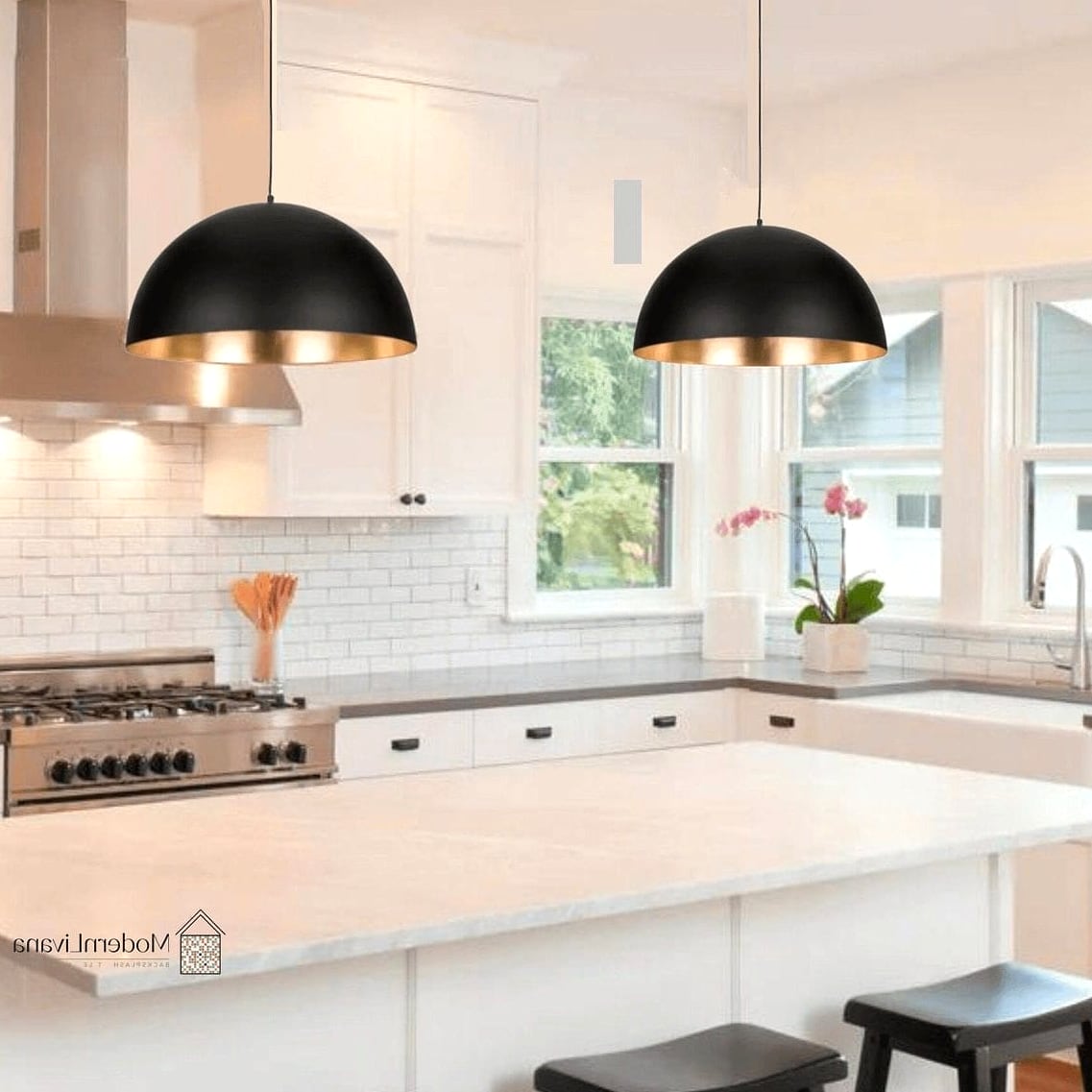 23 Pendant Lights for Kitchen Ideas That Will Change How You See Your Home 24 Minimalist Dome Pendants in Matte White