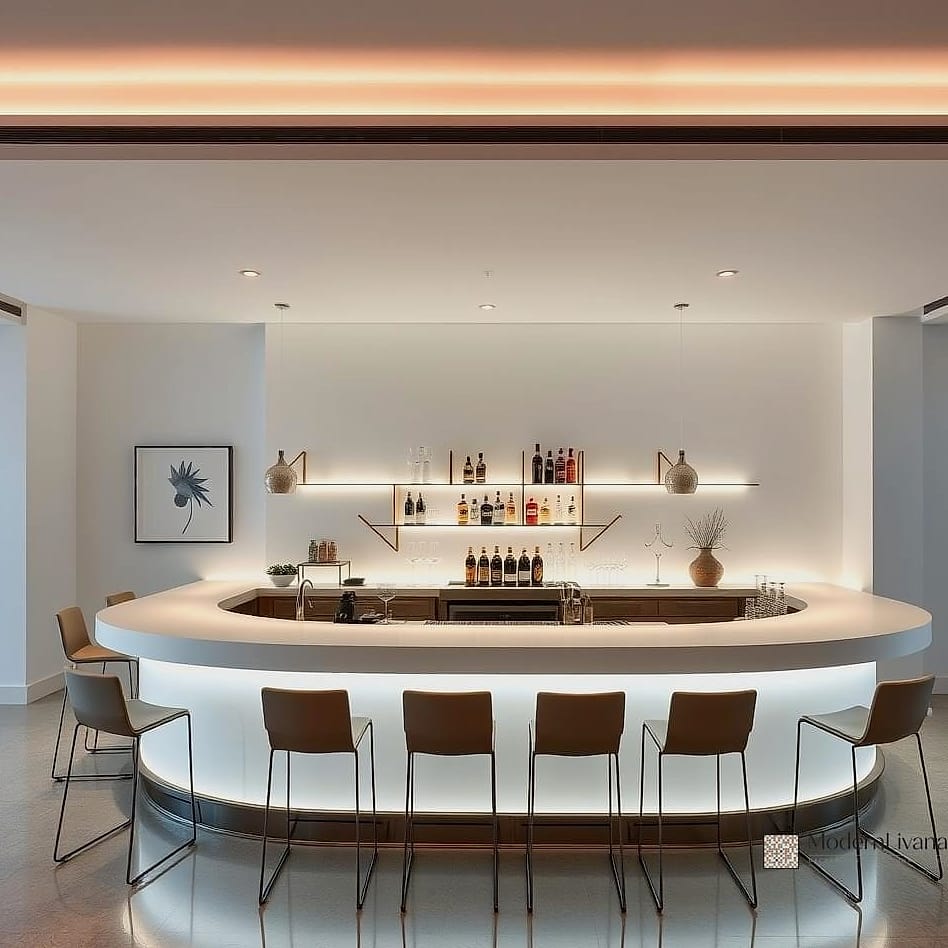 Minimalist Flat-Panel White Cabinet