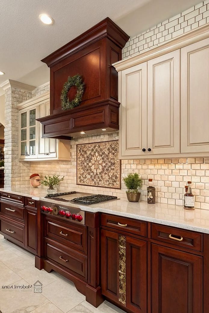Mixed Material Backsplash