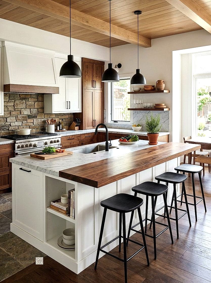 27 Kitchen Island Ideas for Every Home Style and Budget 26 Mixed Material Island