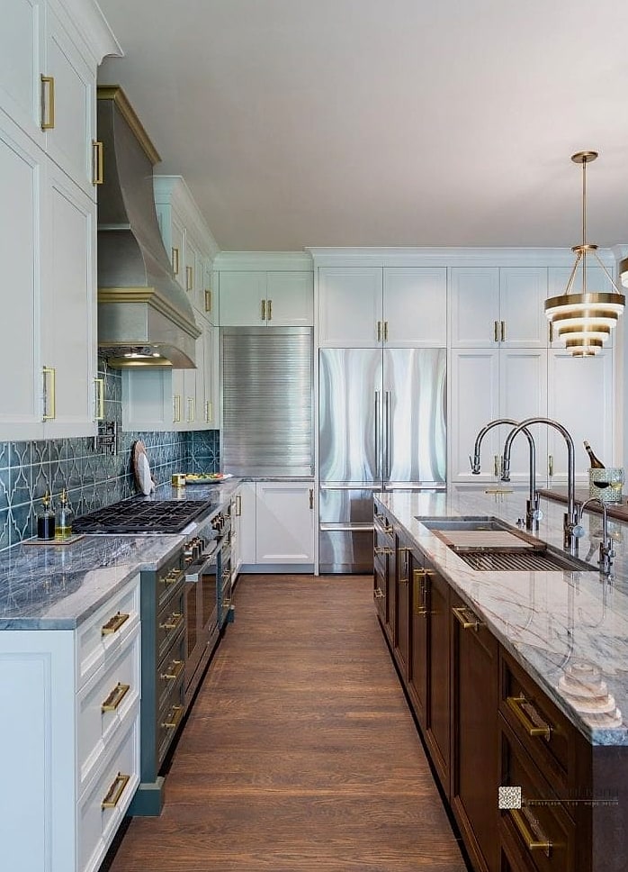 26 Kitchen with Stainless Steel Appliances Cool Ideas You Haven't Seen Before 27 Mixed Metal Cabinet Hardware