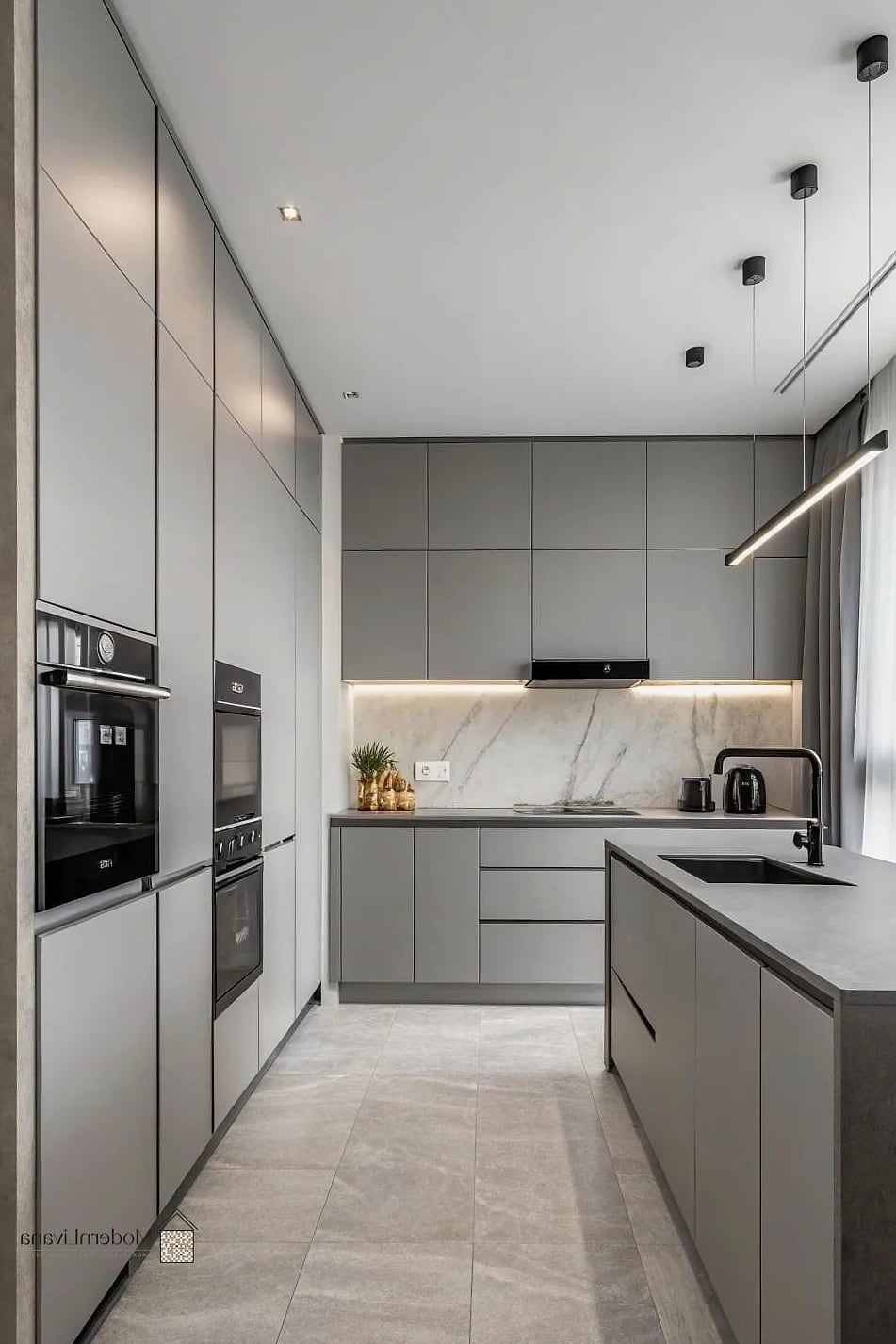 27 Minimalist Kitchen Ideas You Haven't Seen Before 5 Monochromatic Color Palette with Tonal Layering