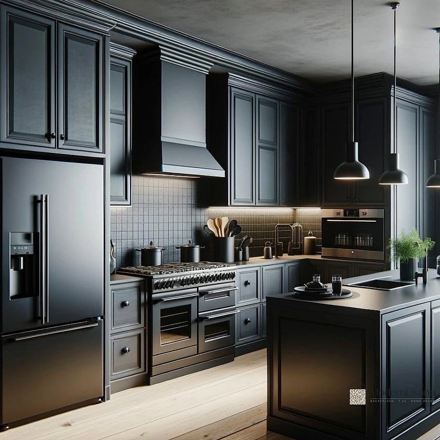 Go Monochrome With Charcoal Cabinets