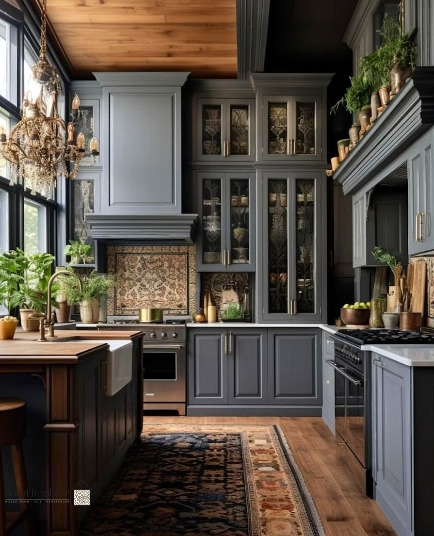 Moody Charcoal Grout with Neutral Tile