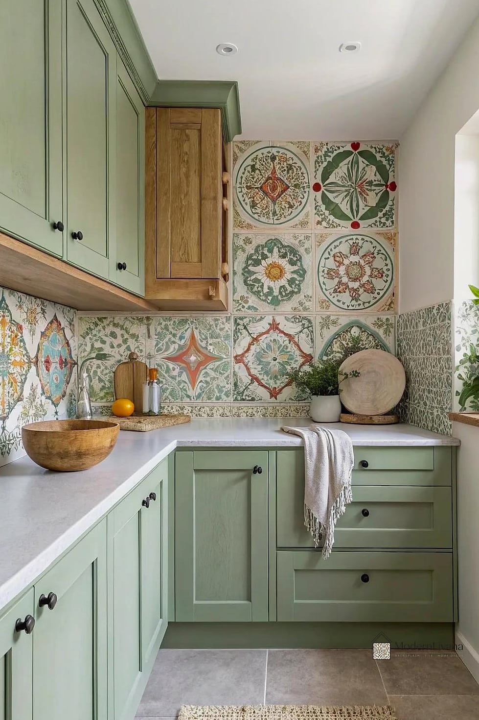 Moroccan-Inspired Encaustic Tile