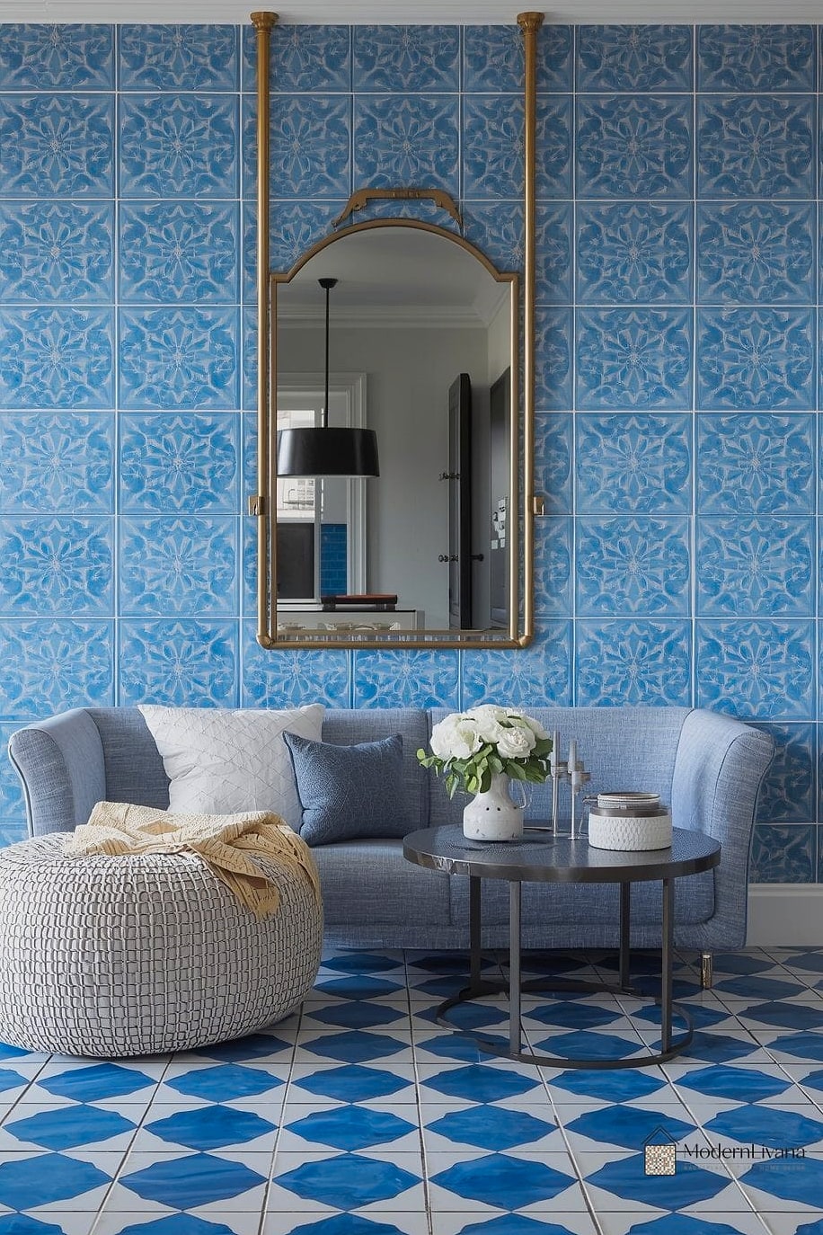 Moroccan Zellige in Cobalt Blue