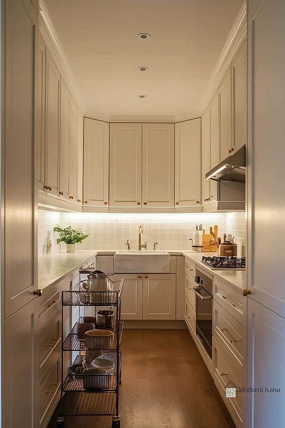 28 Galley Kitchen Ideas Worth Bookmarking Before You Renovate 20 A Narrow Rolling Island