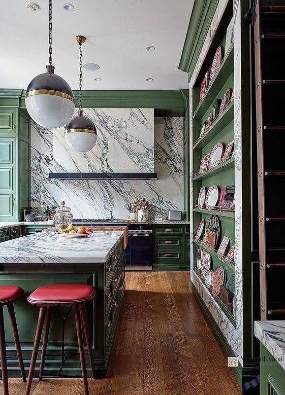 Natural Stone Slab Backsplash