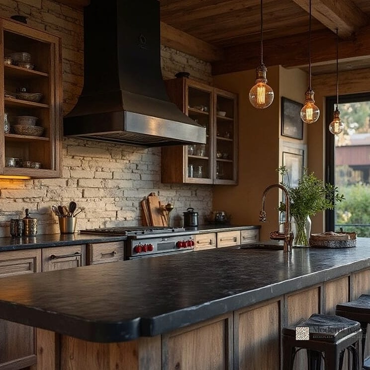 Natural Stone Countertops with Movement