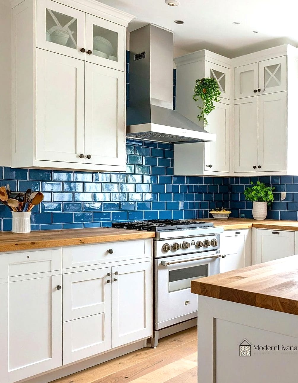 Navy Blue Subway Tile