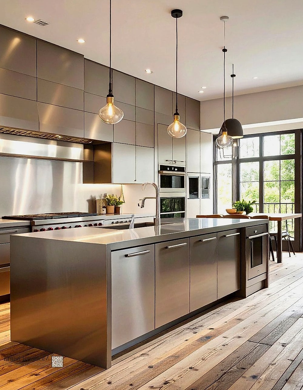 26 Industrial Style Kitchen Ideas From Homes We Absolutely Love 21 Neutral Color Palette with Warm Wood Tones