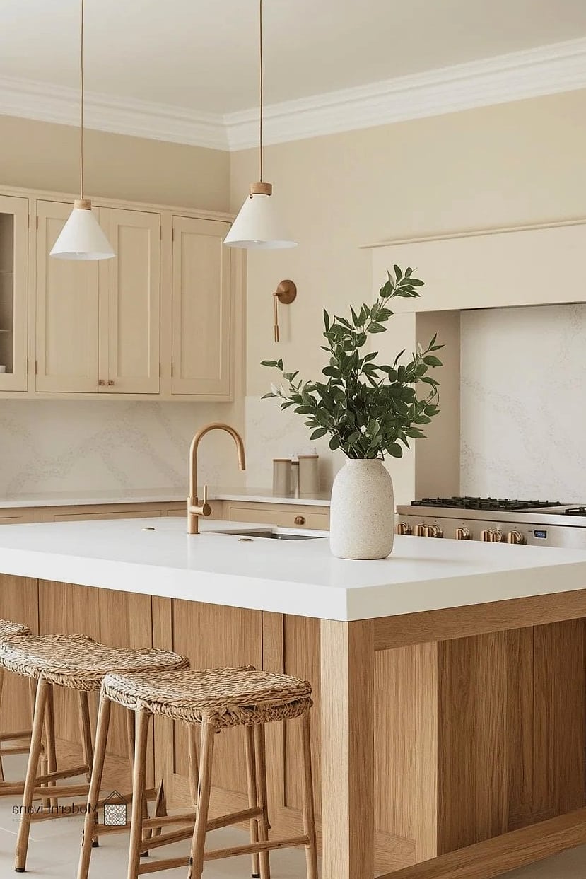 Neutral Palette With Warm Wood Tones