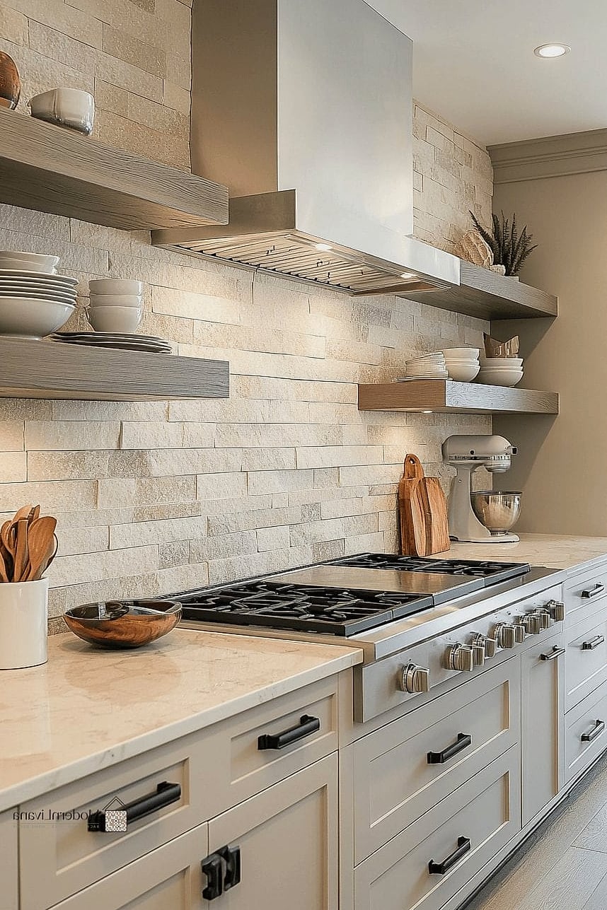 Neutral Stone-Look Porcelain