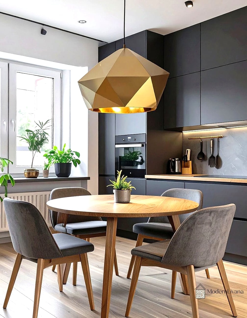 Nook with Statement Pendant Lighting