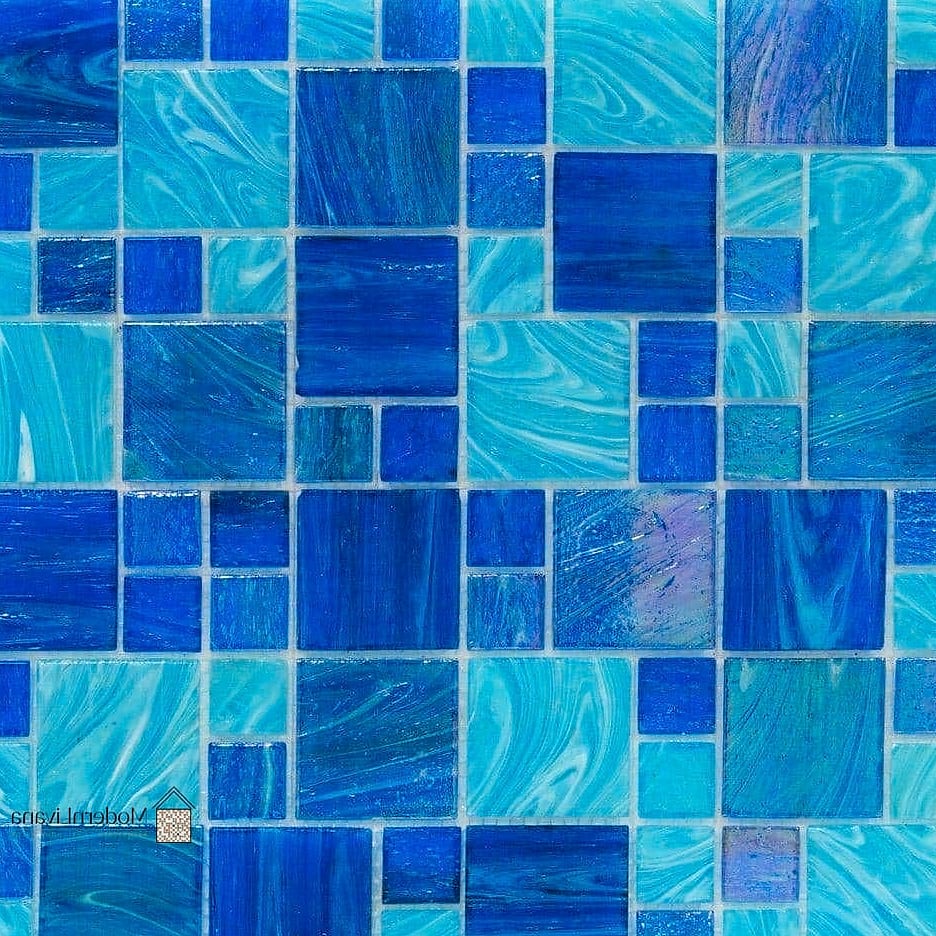 23 Blue Mosaic Tile Ideas From Homes We Absolutely Love 8 Ocean Blue Outdoor Pool Tile