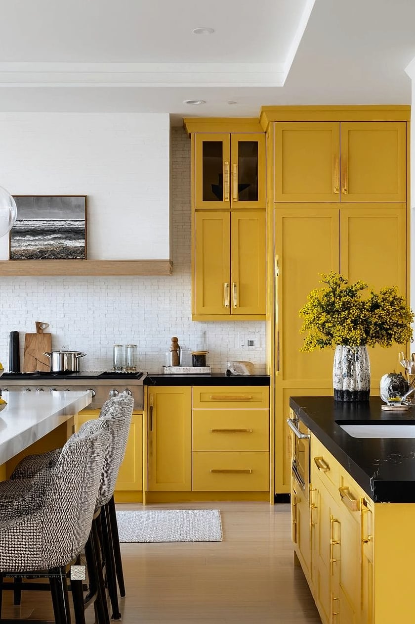 Ochre Kitchen Cabinets
