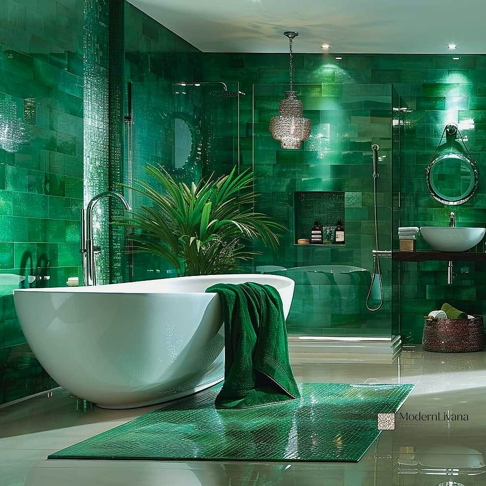 29 Green Tile Ideas That Look Expensive But Aren't 5 Olive Green Mosaic Tile Shower Wall