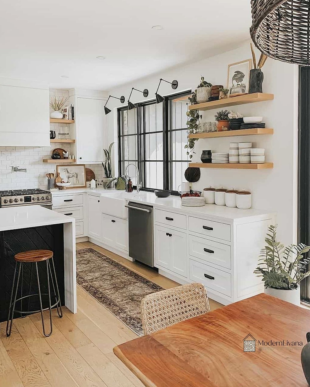 Open Shelving Mixed In