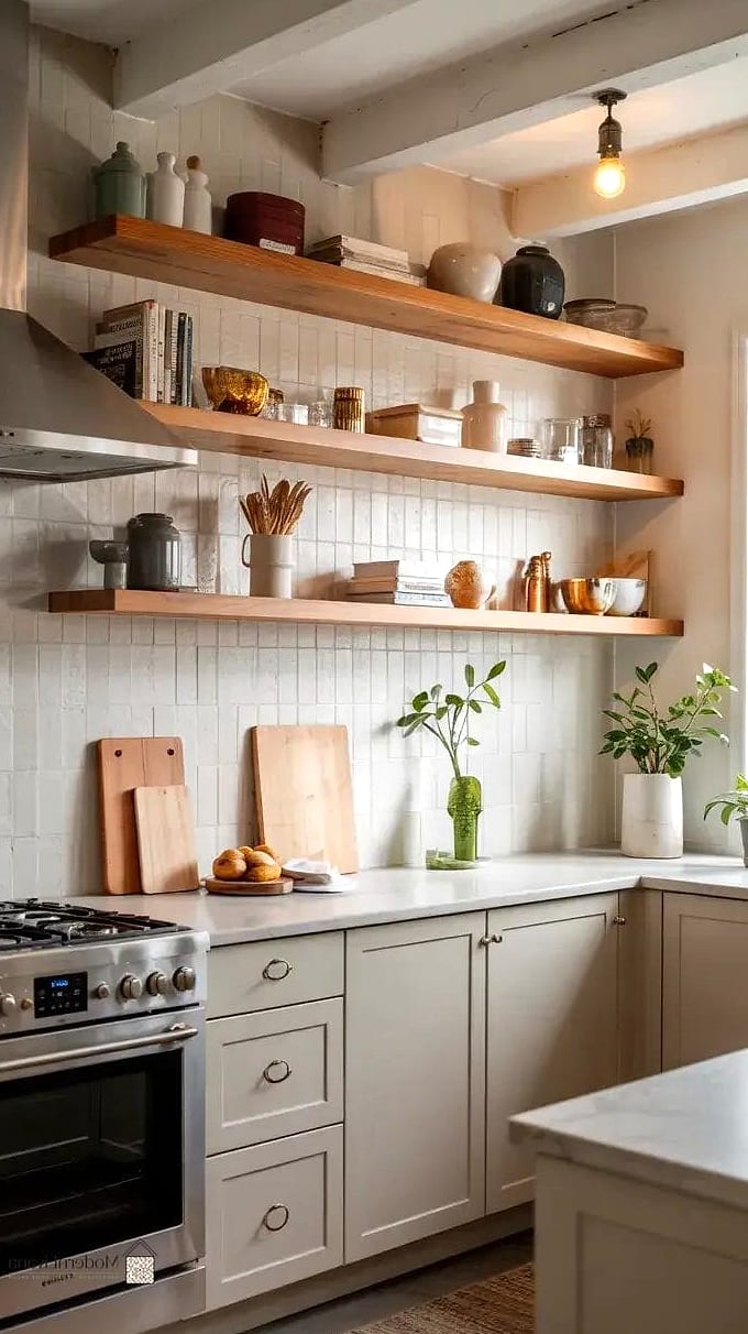22 Kitchen Cabinet Ideas That Will Transform Your Space 5 Open Shelving Instead of Upper Cabinets