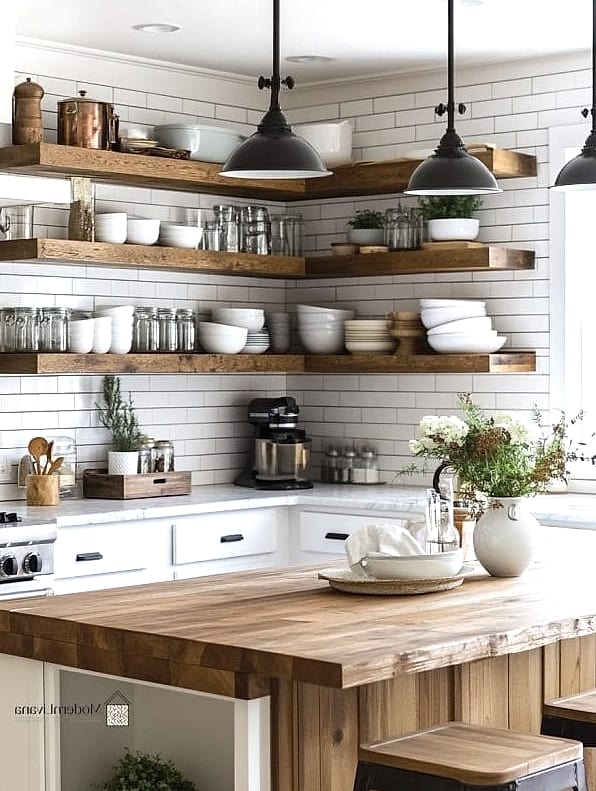 29 Kitchen Cabinet Ideas for Every Home Style and Budget 7 Open Shelving Instead of Upper Cabinets