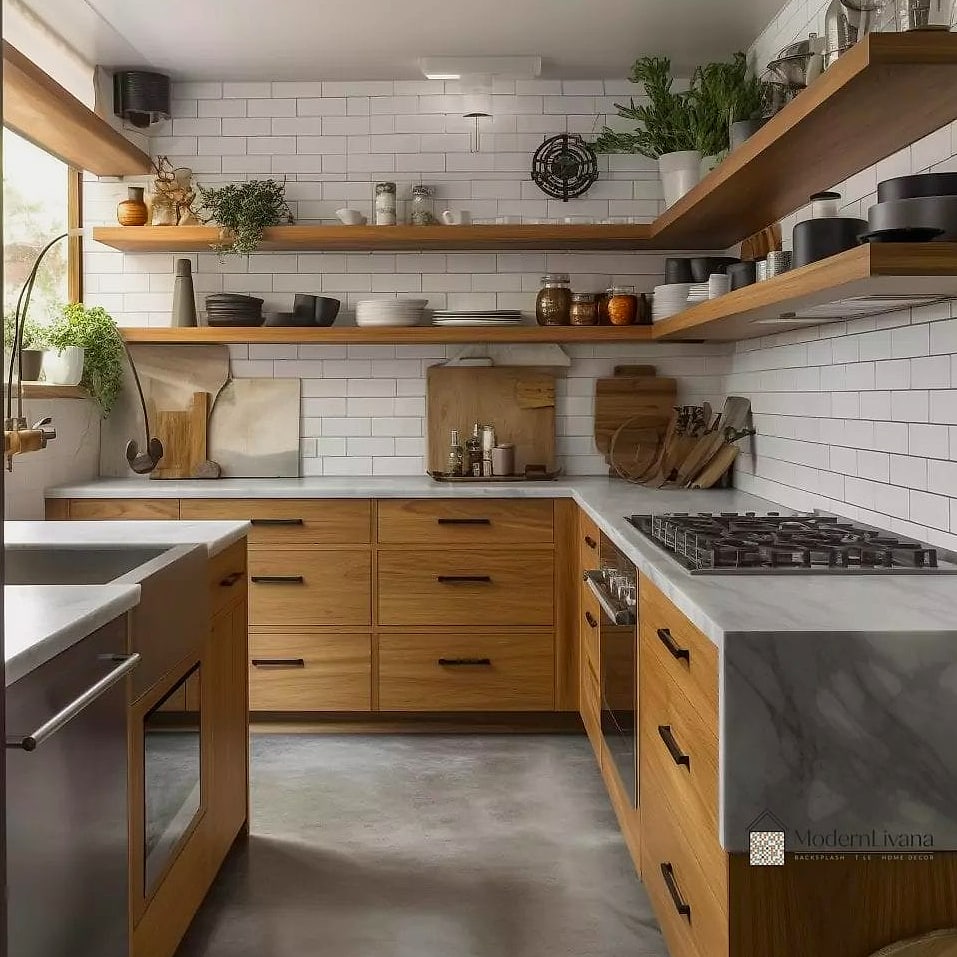 Open Shelving with Curated Styling
