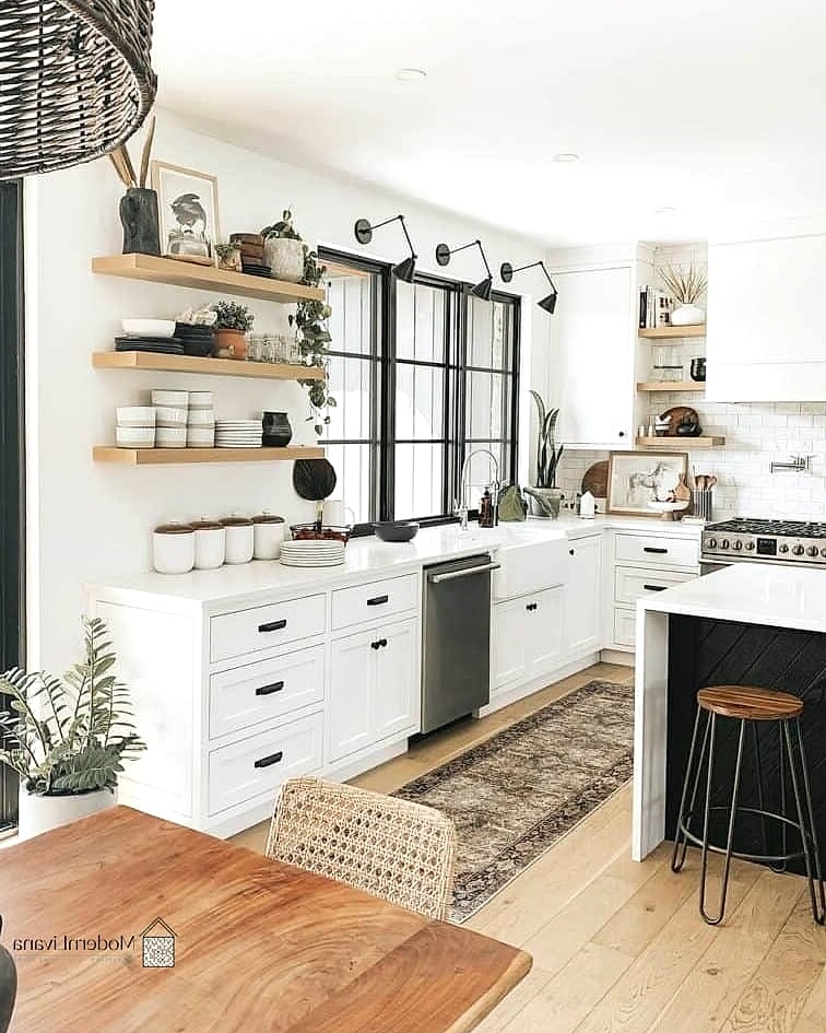 Open Shelving with Curated Dishware