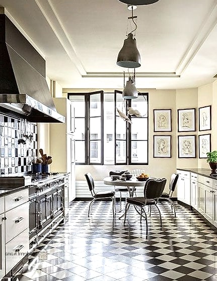 Oversized Checkerboard Tile