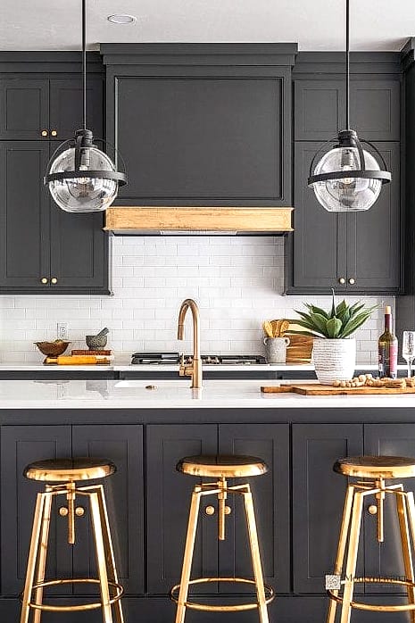 Pair With Brass or Gold Accents