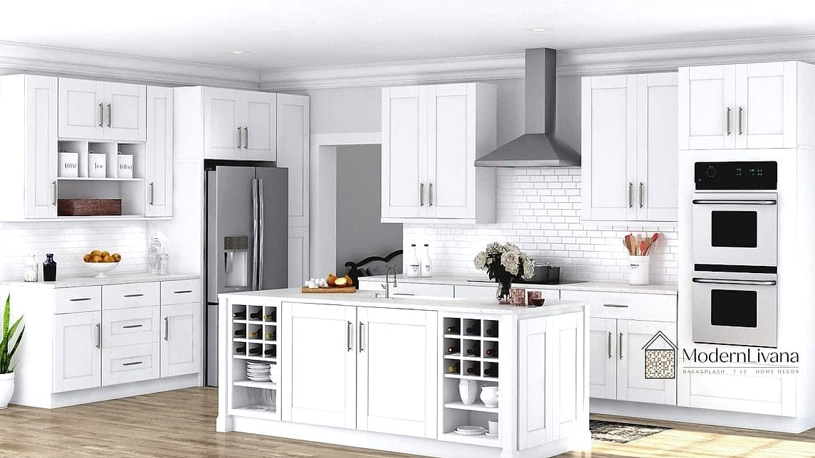 Pantry Cabinets Matching the Kitchen