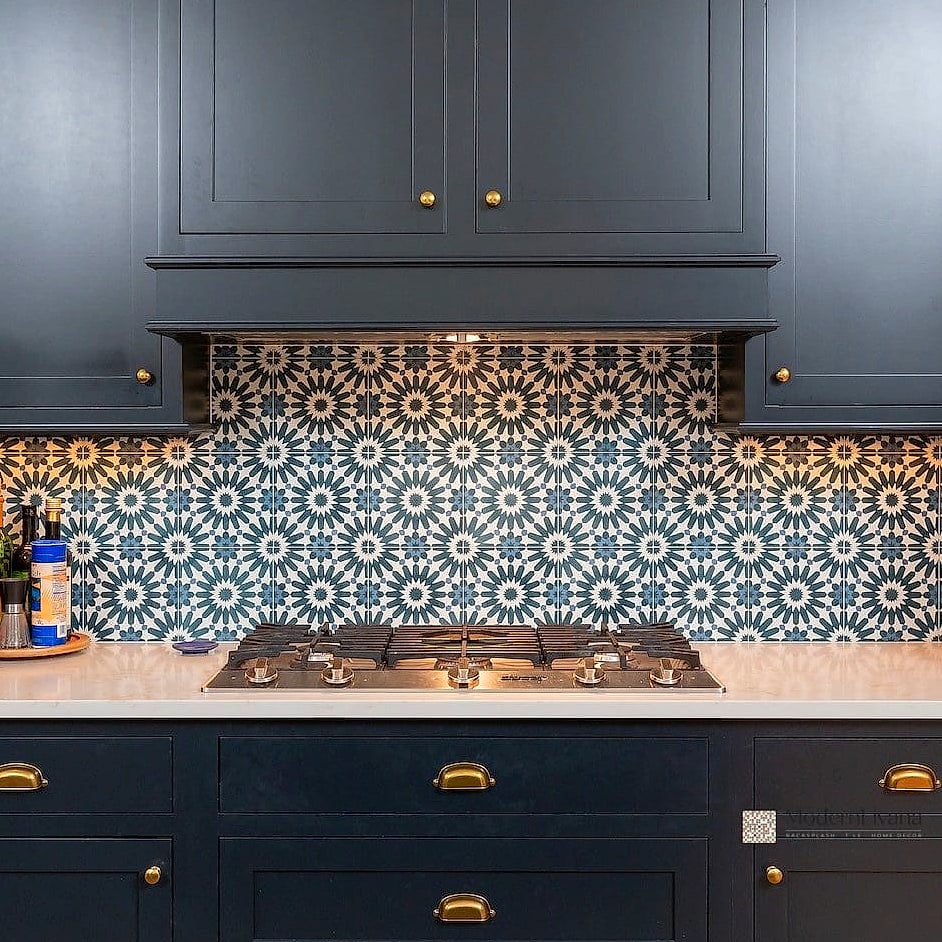 Patterned Encaustic-Look Tile