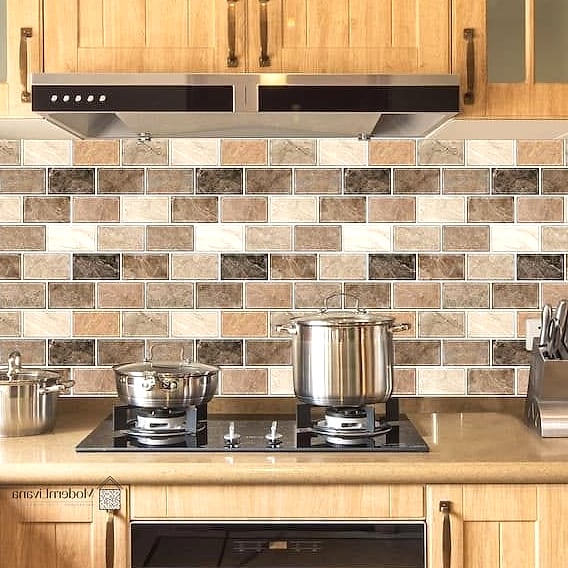 Peel-and-Stick Marble Look Tile