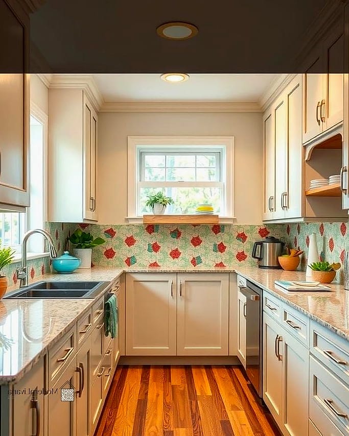 28 Galley Kitchen Ideas Worth Bookmarking Before You Renovate 24 Peel-and-Stick Backsplash for Renters