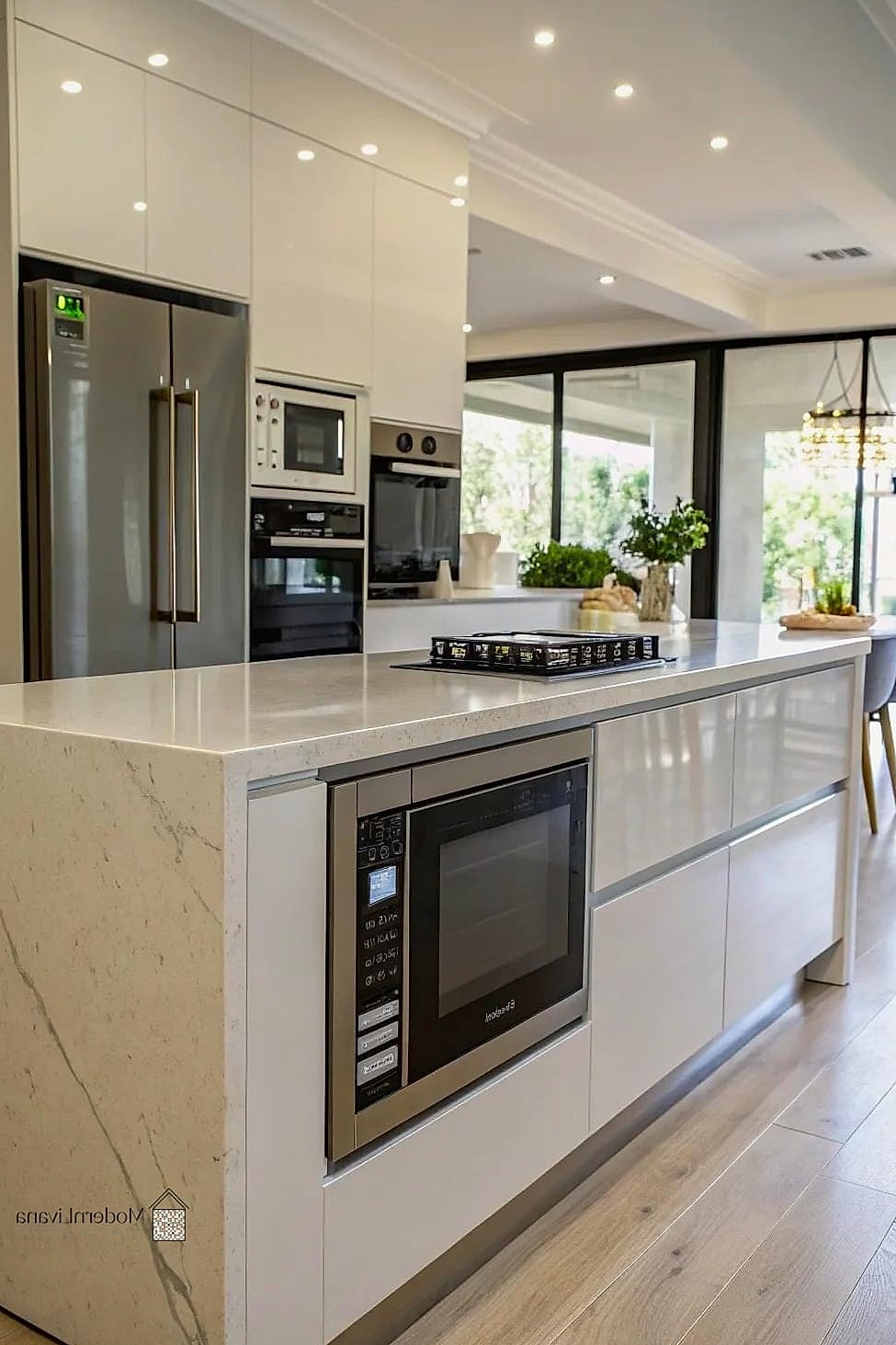 25 Kitchen Peninsula Ideas Stylish Functional Peninsula Ideas Perfect for Any Budget 10 Peninsula with Built-In Microwave Drawer