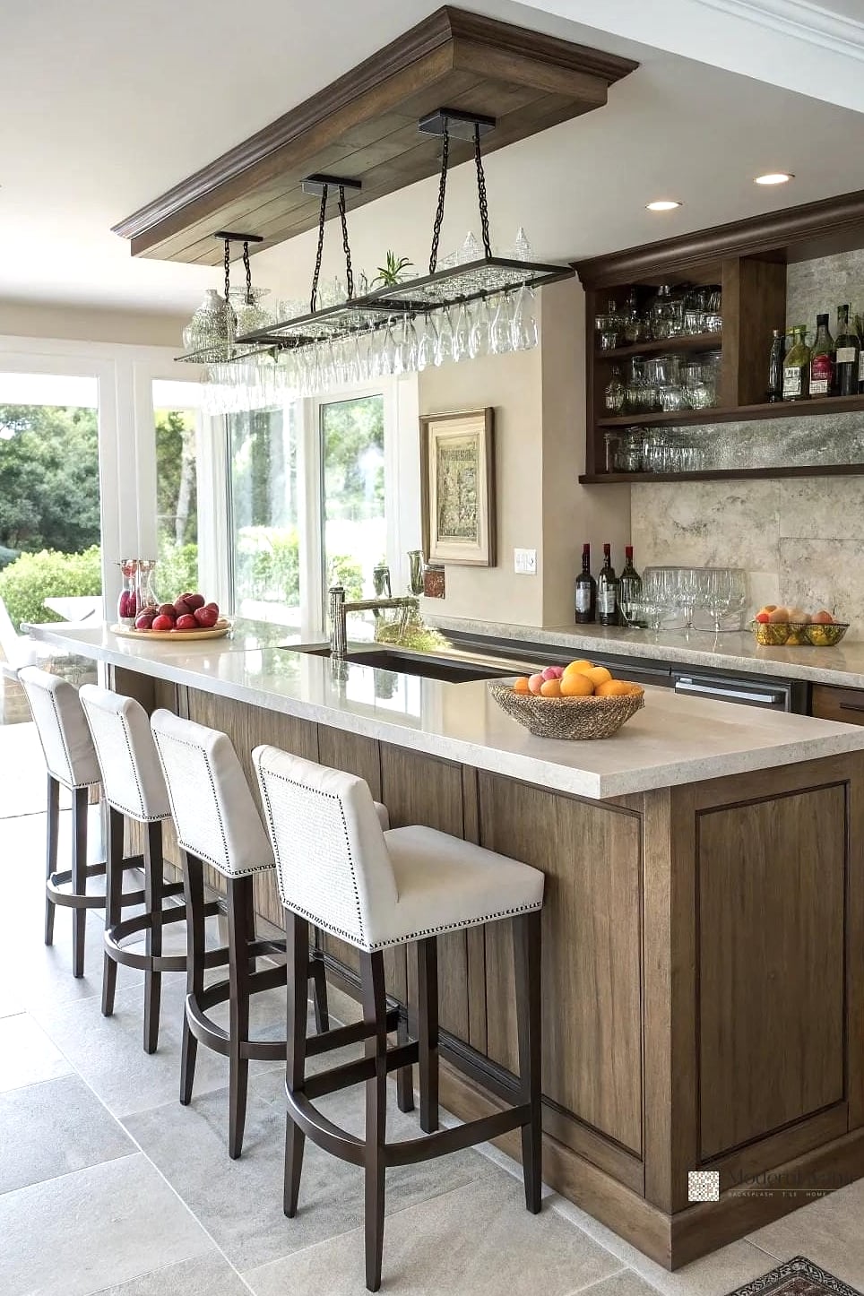 25 Kitchen Peninsula Ideas Stylish Functional Peninsula Ideas Perfect for Any Budget 17 Peninsula with a Raised Bar Top for Privacy