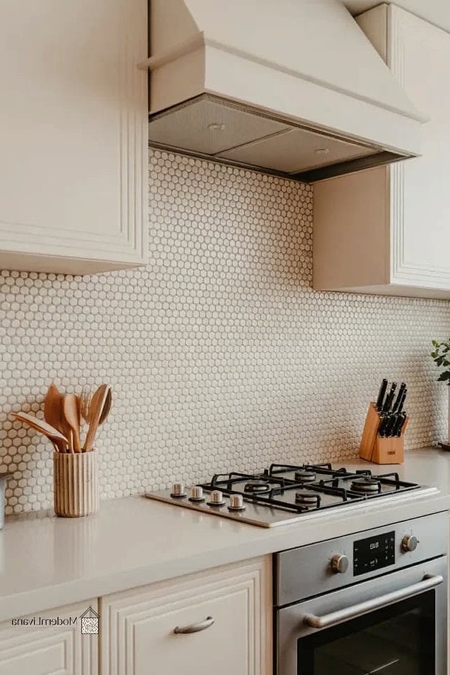 29 Best Backsplash Ideas for Every Home Style and Budget 12 Penny Round Tile