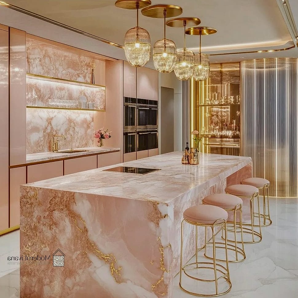 Pink Marble Accents