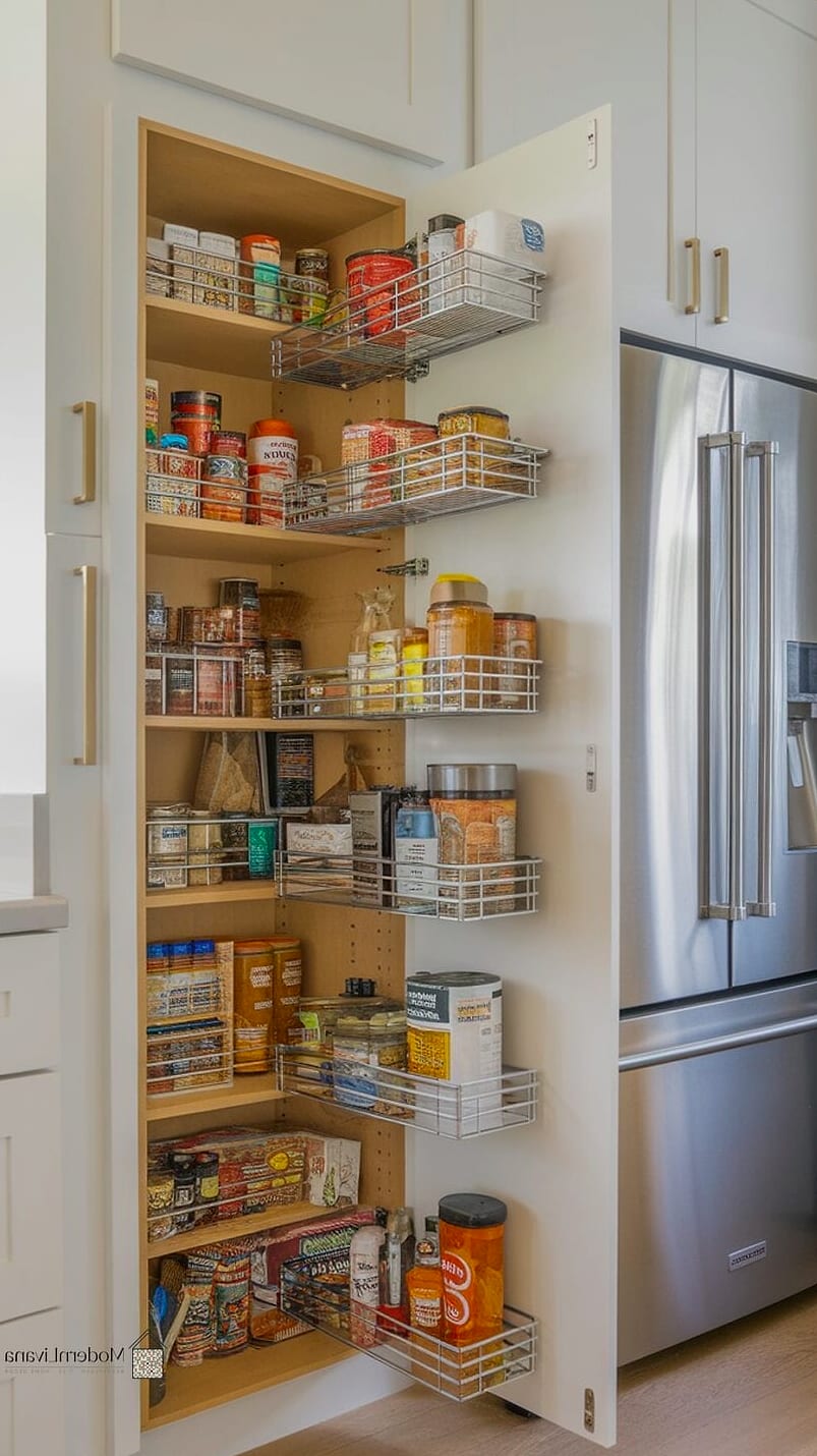 Pull-Out Pantry Cabinets