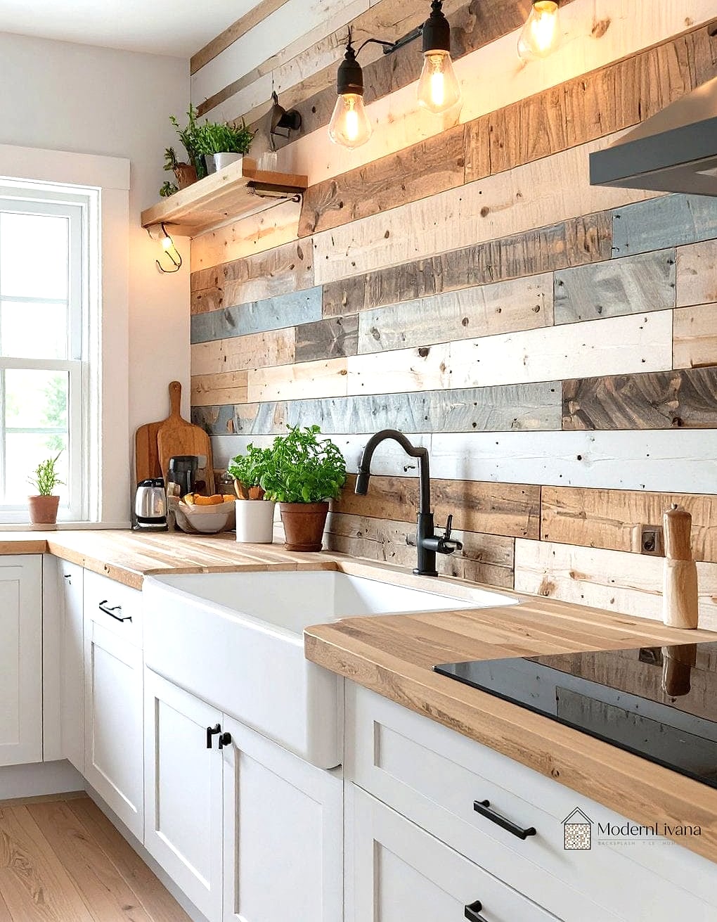 29 Best Backsplash Ideas for Every Home Style and Budget 18 Reclaimed Wood Backsplash