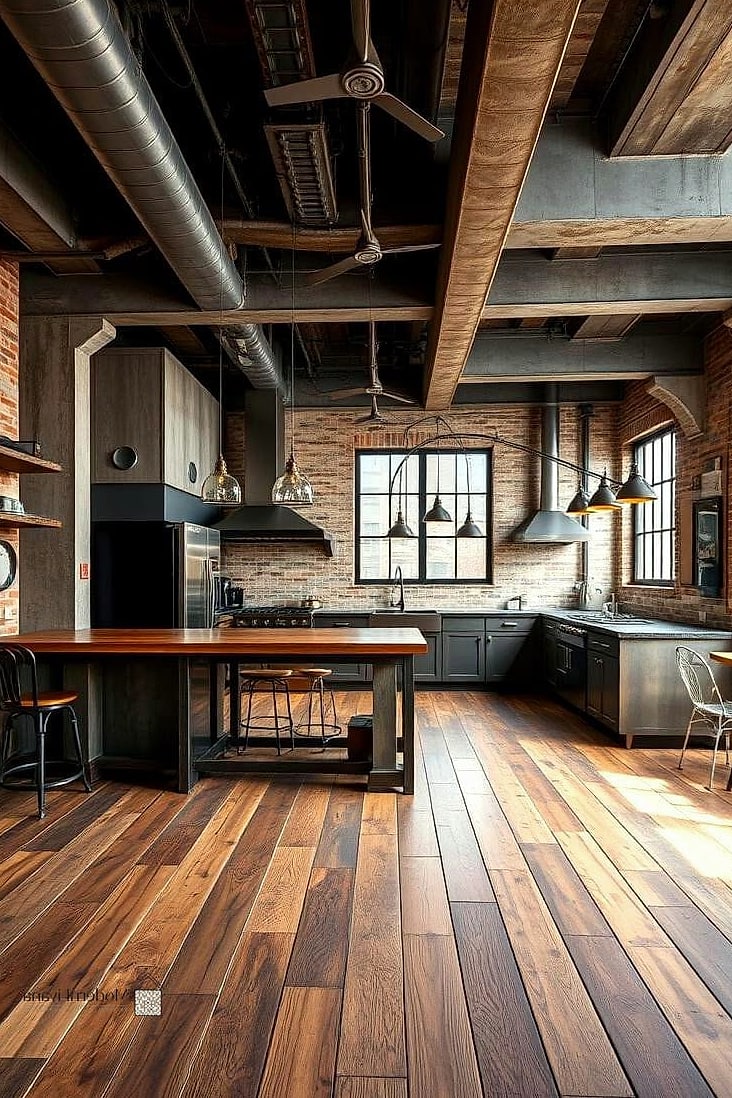 26 Industrial Style Kitchen Ideas From Homes We Absolutely Love 9 Reclaimed Wood Shelving