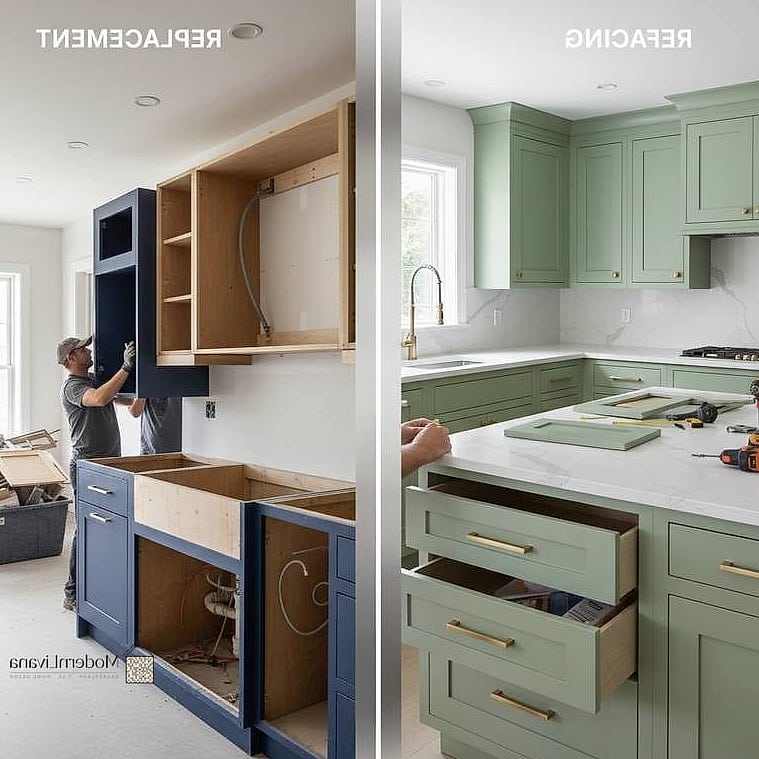 Replace Cabinet Doors with Glass-Front Panels