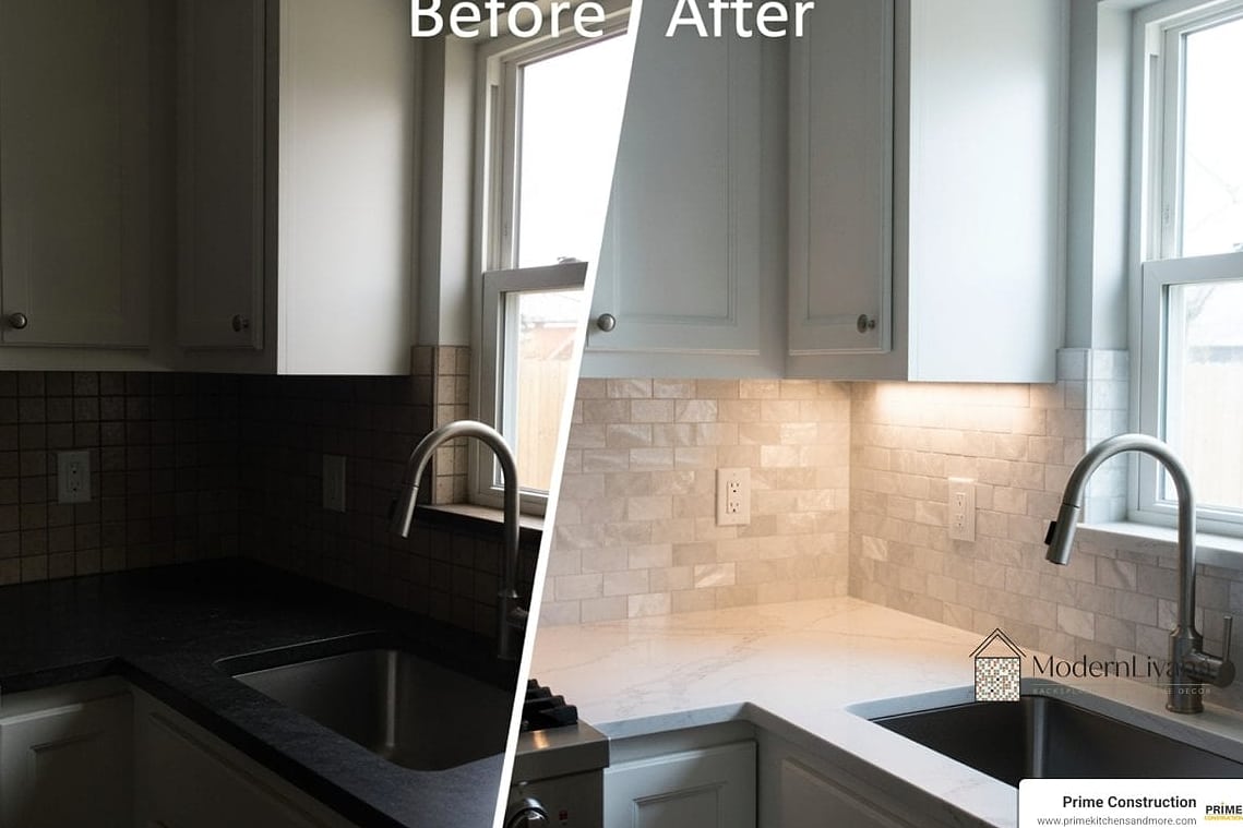 Replace a Flat Backsplash with Zellige Tile