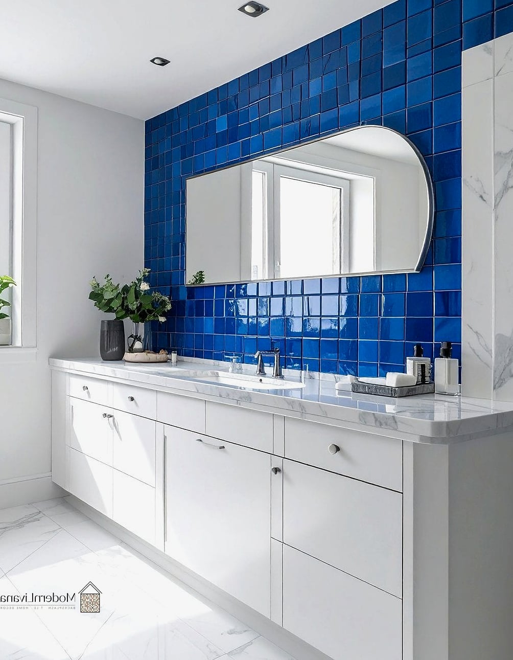 Sapphire Blue Encaustic Tile